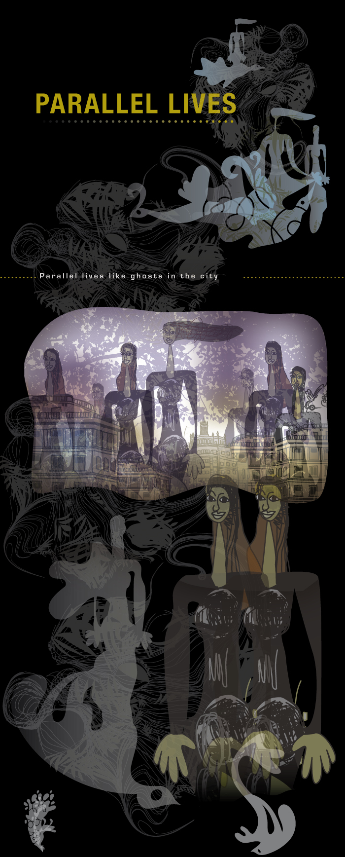 Women in the city, illustrated by Montse Noguera